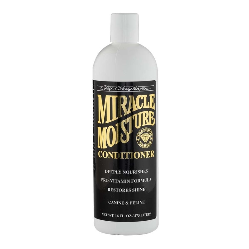 Chris Christensen Diamond Series Miracle Moisture Dog Conditioner, Groom Like a Professional, Pro-Vitamin Formula, Provides Maximum Moisture, Use on Both Dogs and Cats, Made in USA, 16 oz - Image 1